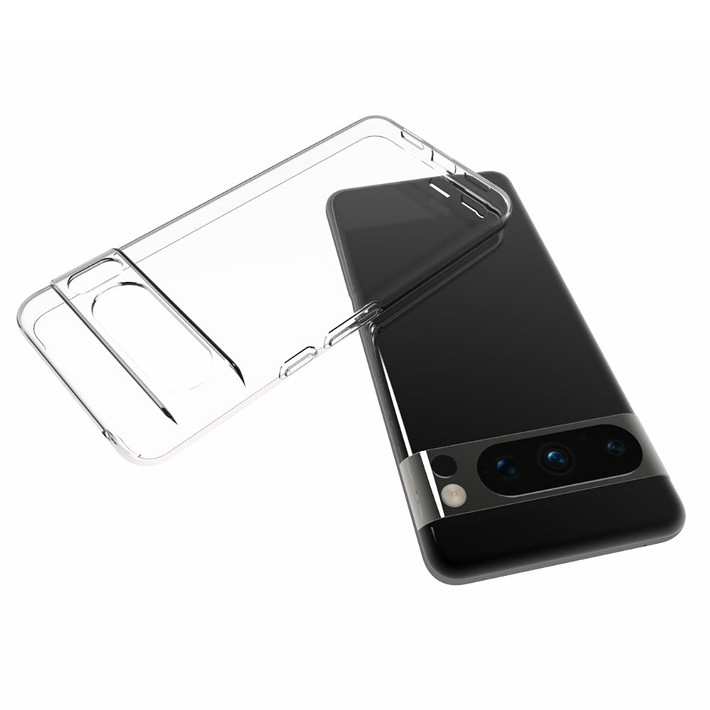 10Pcs / Pack For Google Pixel 8 Pro TPU Phone Case Inner Watermark-Free Clear Mobile Phone Cover