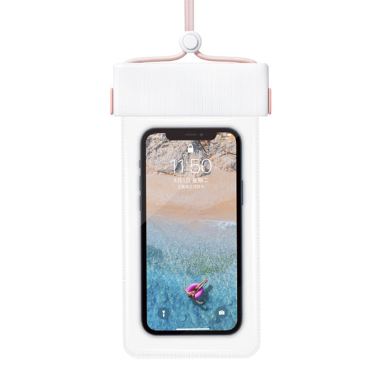 IPX8 Waterproof Case for Phones within 7.0'' Stripes Texture Clear TPU Touchscreen Cellphone Dry Bag Beach Essentials