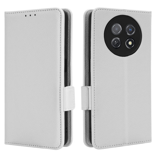 For Huawei nova Y91 4G / Enjoy 60X Litchi Texture Phone Case Wallet Stand PU Leather Cover