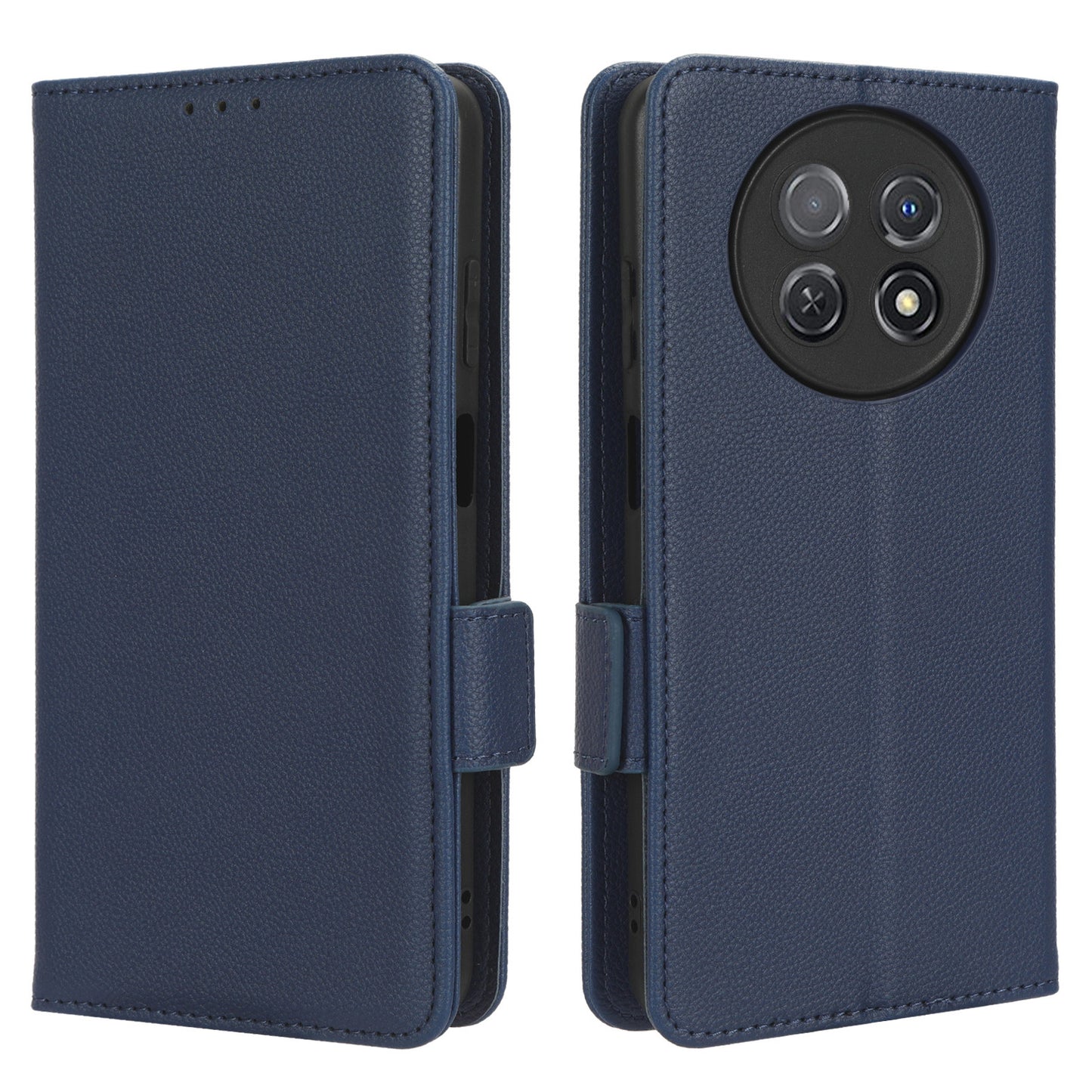 For Huawei nova Y91 4G / Enjoy 60X Litchi Texture Phone Case Wallet Stand PU Leather Cover