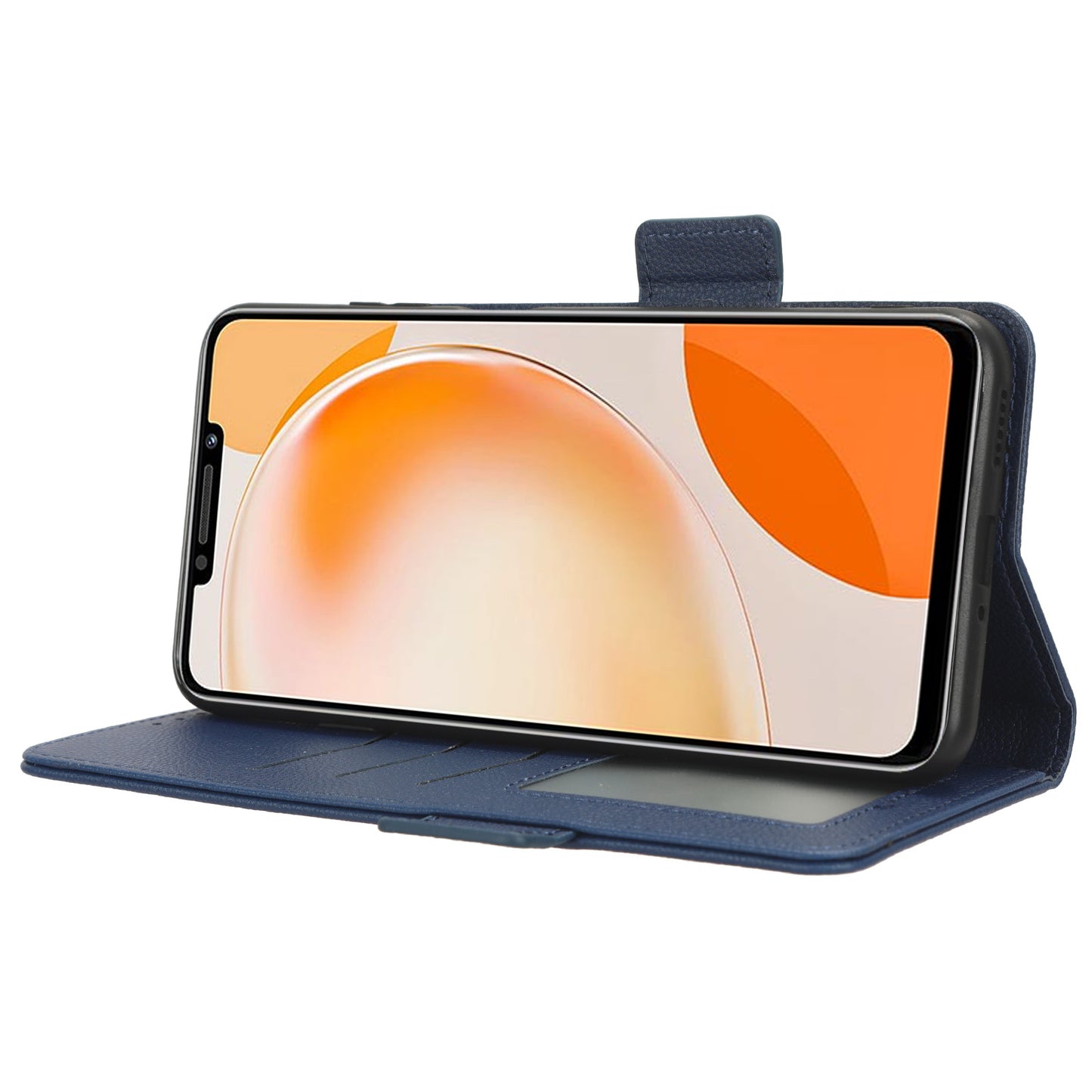 For Huawei nova Y91 4G / Enjoy 60X Litchi Texture Phone Case Wallet Stand PU Leather Cover
