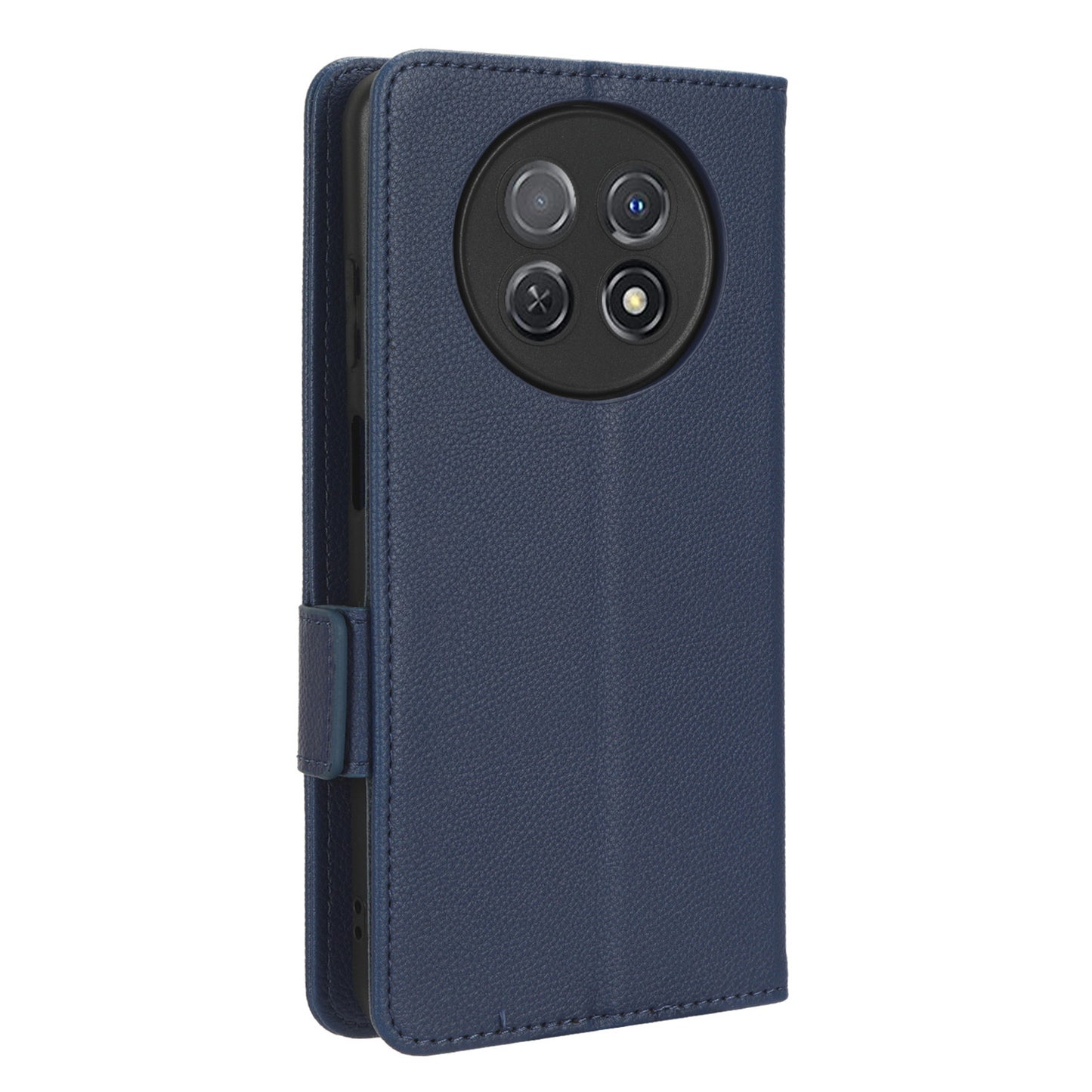 For Huawei nova Y91 4G / Enjoy 60X Litchi Texture Phone Case Wallet Stand PU Leather Cover