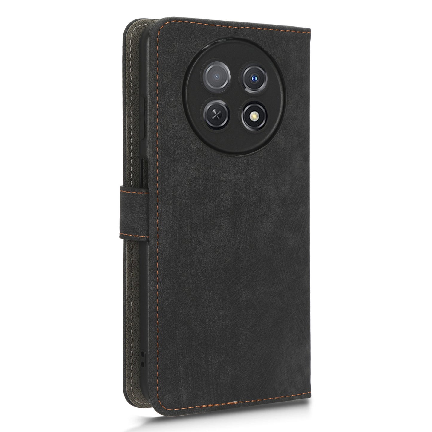 For Huawei nova Y91 4G / Enjoy 60X Drop Proof Cover RFID Blocking Wallet Stand PU Leather Case with Strap