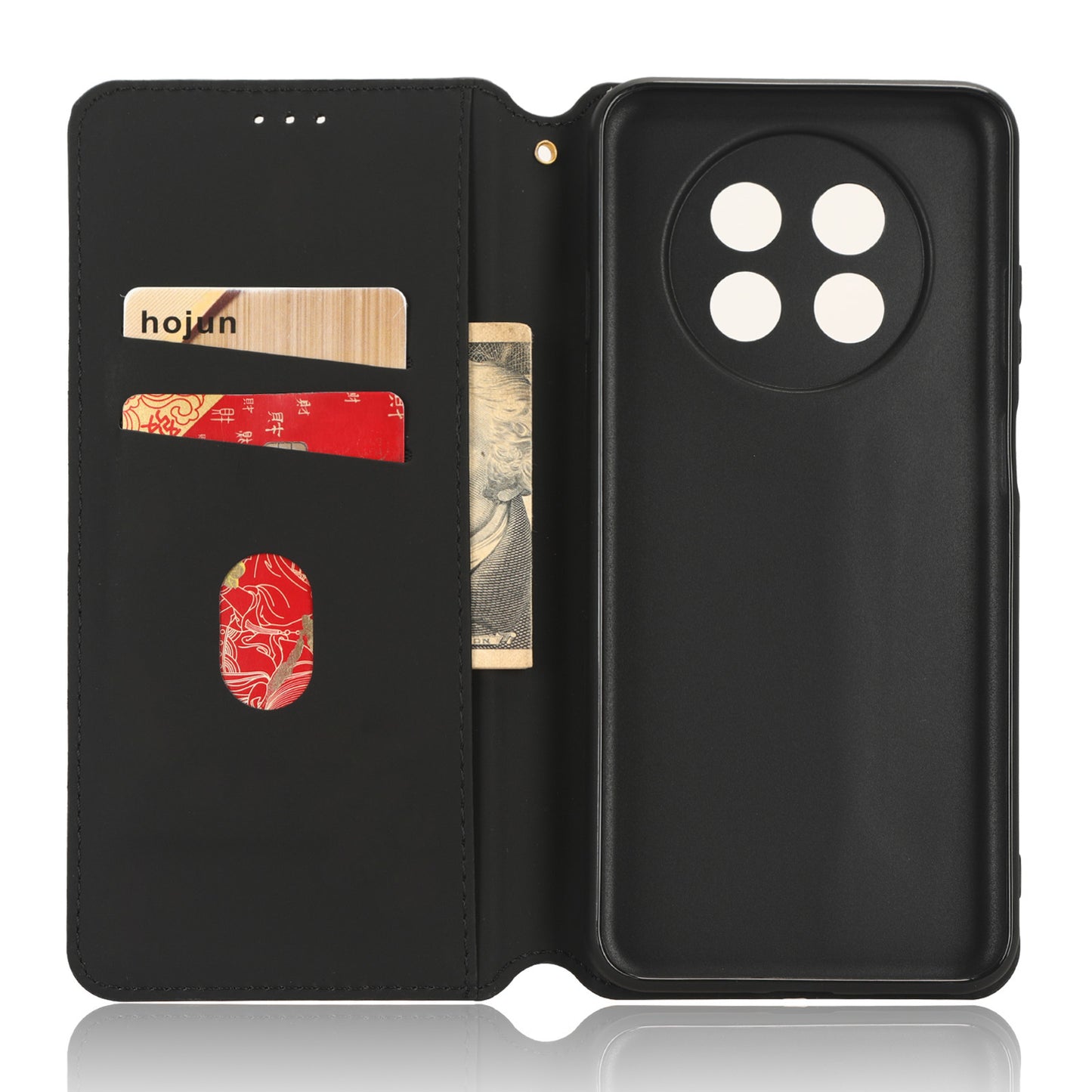Stand Case for Huawei nova Y91 4G / Enjoy 60X Rhombus Imprinted Shell PU Leather Phone Cover