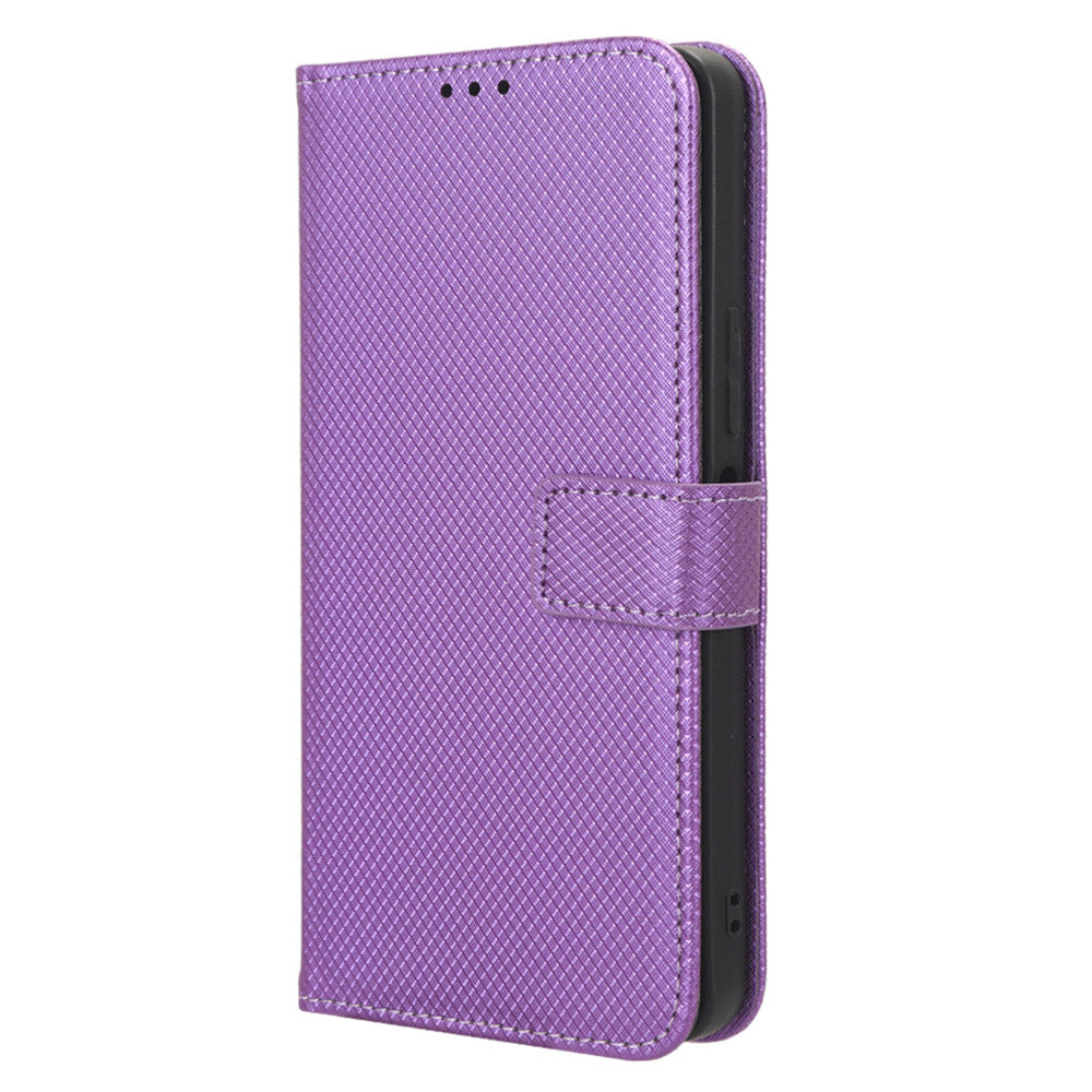 For vivo Y35+ 5G / Y35m+ 5G / Y27 4G PU Leather Wallet Phone Case Stand Diamond Texture Phone Cover