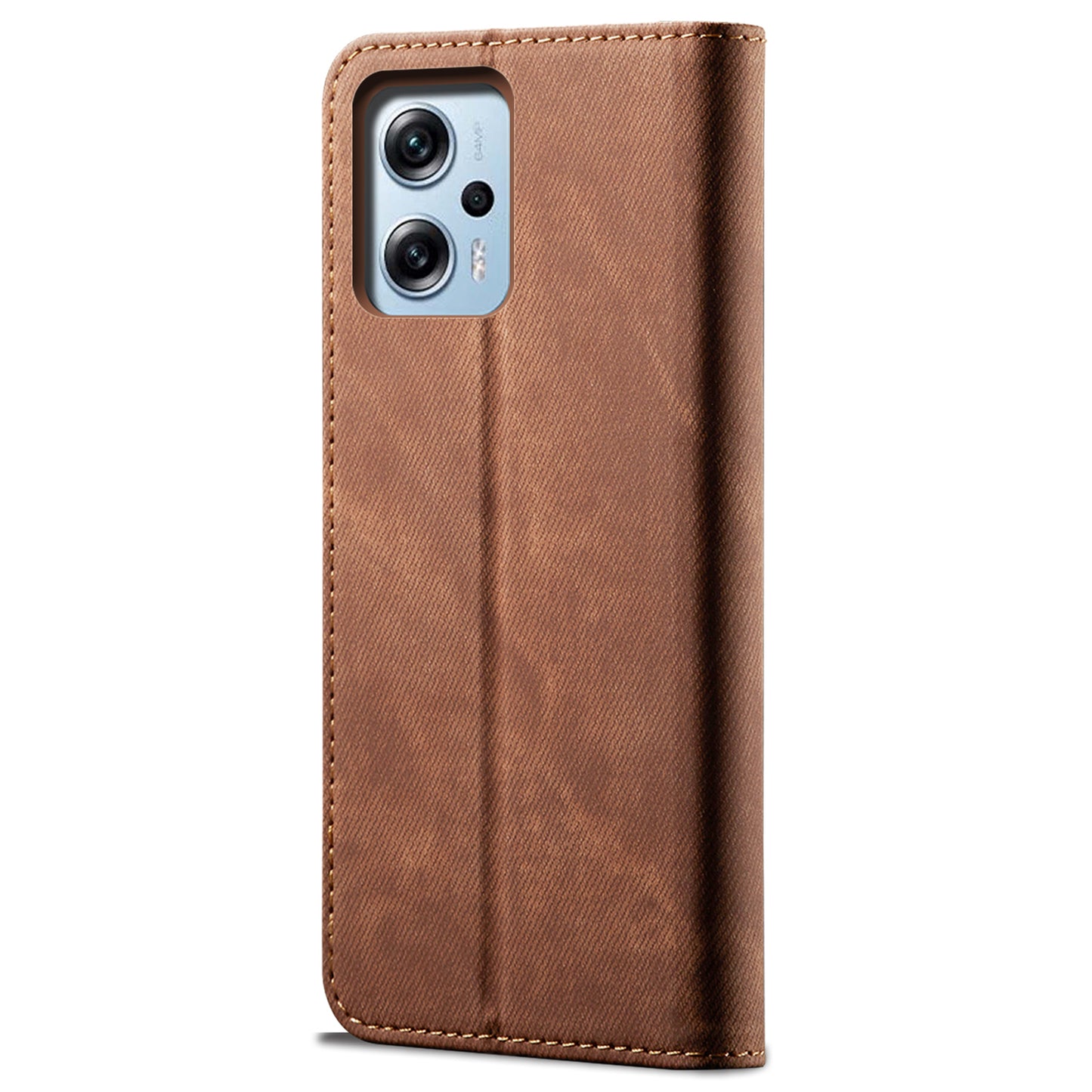 Wallet Phone Case for Xiaomi Redmi Note 11T Pro 5G / Note 11T Pro+ 5G / K50i 5G / Note 12T Pro 5G / Poco X4 GT 5G , PU Leather Jeans Cloth Texture Stand Cover