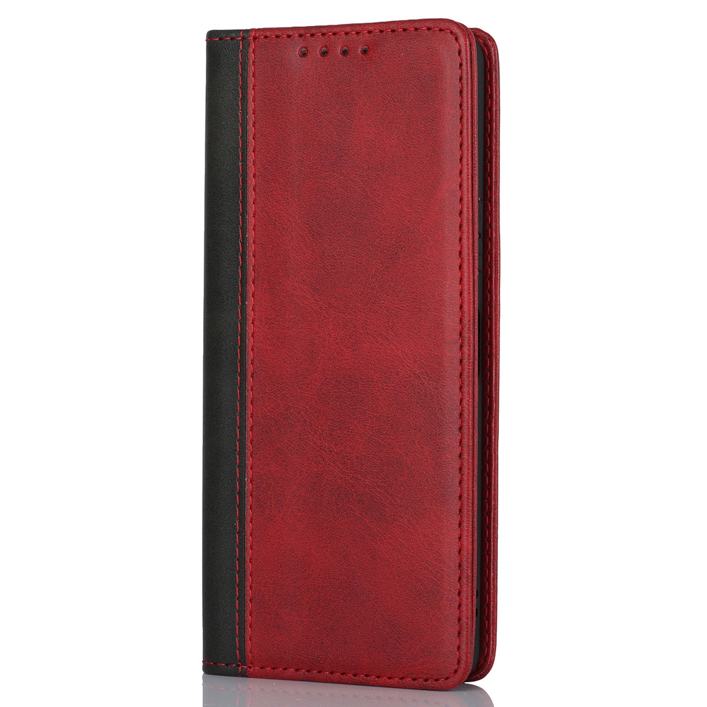 For Sony Xperia 10 V Magnetic Flip PU Leather Phone Wallet Case Stand Bi-color Splicing Anti-drop Cover