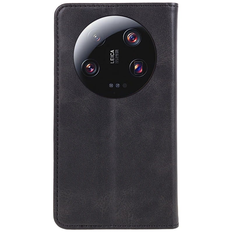 For Xiaomi 13 Ultra Impact-Resistant PU Leather Stand Case Wallet Calf Texture Cell Phone Cover
