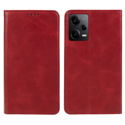 For Xiaomi Redmi Note 12 Pro 5G / Note 12 Pro Speed 5G / Poco X5 Pro 5G PU Leather Stand Case Calf Texture Wallet Phone Cover