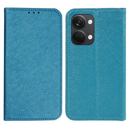 For OnePlus Ace 2V / Nord 3 5G Cross Texture Stand PU Leather Cover Anti-Scratch Phone Case Wallet