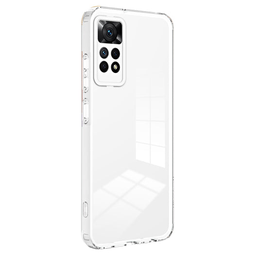 For Xiaomi Redmi Note 12 Pro 4G Phone Case TPU Backplate + PC Frame + PC Camera Ring Clear Cover