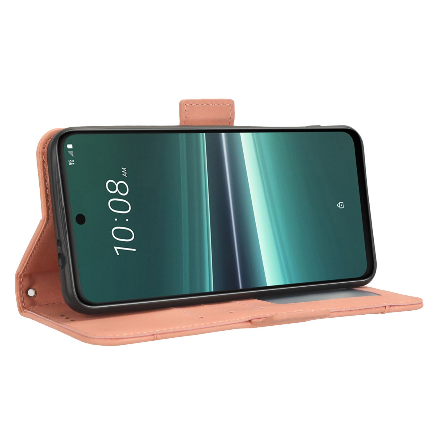 For HTC U23 Pro 5G Multiple Card Slots Cell Phone Cover PU Leather Case with Stand Wallet