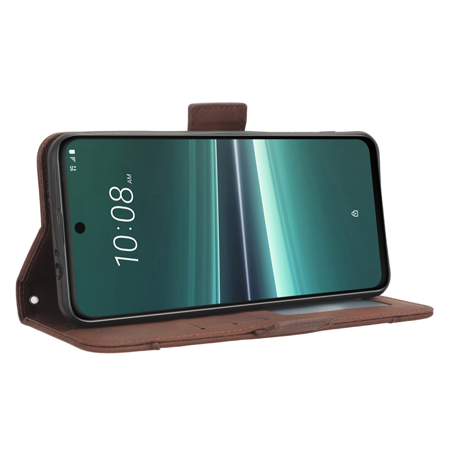 For HTC U23 Pro 5G Multiple Card Slots Cell Phone Cover PU Leather Case with Stand Wallet