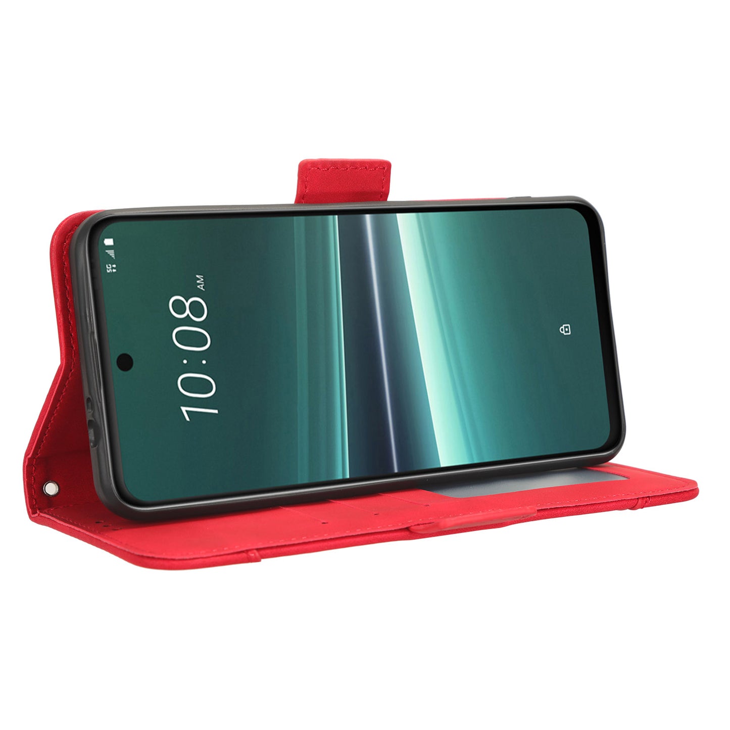 For HTC U23 Pro 5G Multiple Card Slots Cell Phone Cover PU Leather Case with Stand Wallet