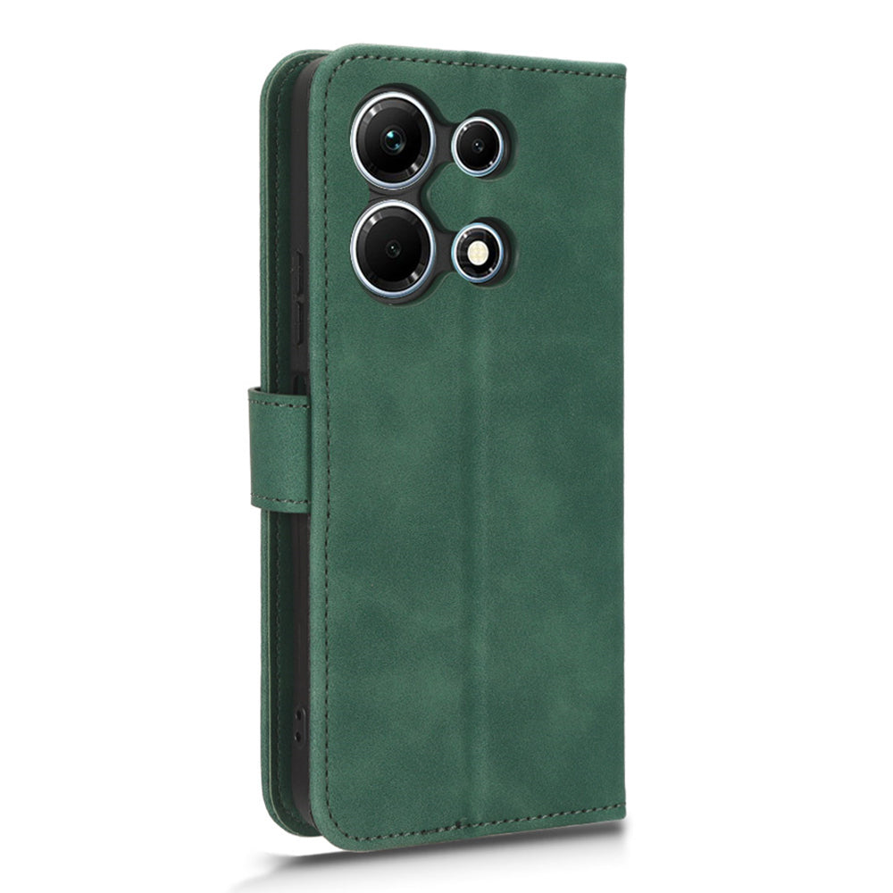 For Infinix Note 30i 4G Skin-touch PU Leather Wallet Phone Case Stand Protective Phone Cover
