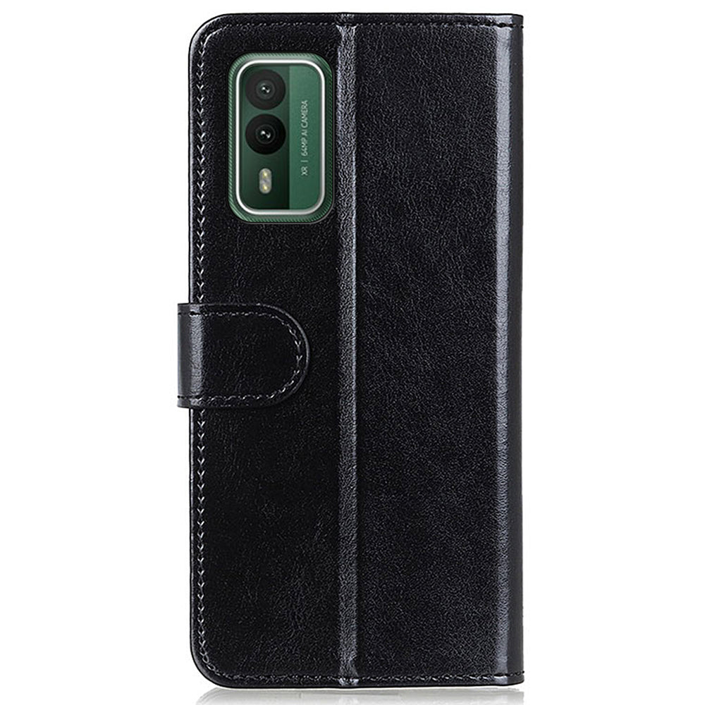 For Nokia XR21 PU Leather Crazy Horse Texture Folio Case Wallet Stand Flip Phone Cover