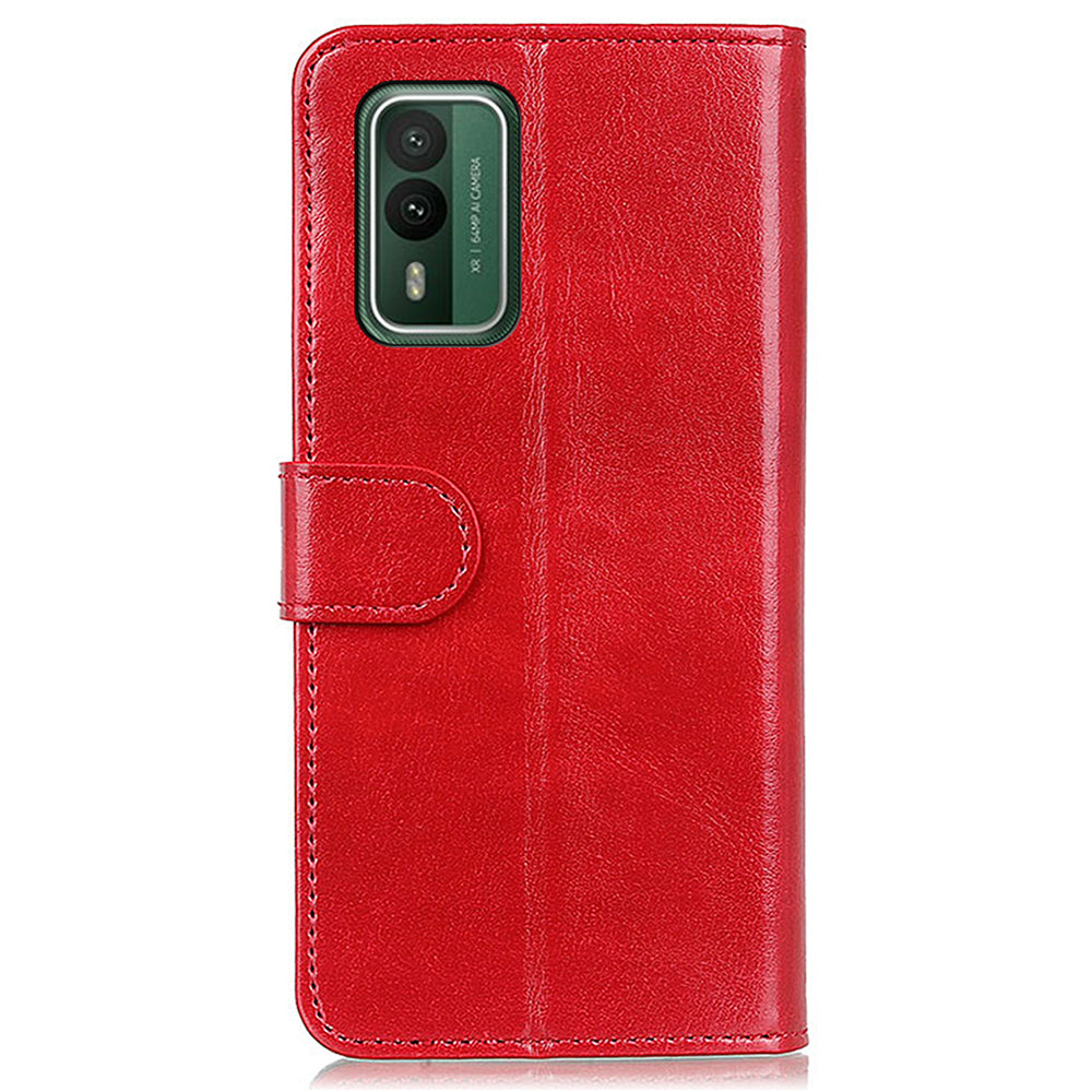 For Nokia XR21 PU Leather Crazy Horse Texture Folio Case Wallet Stand Flip Phone Cover