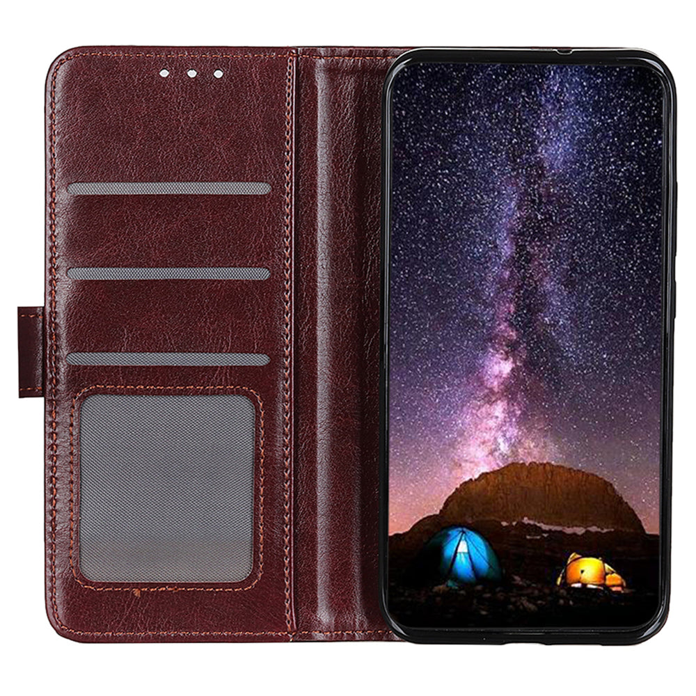 For Nokia XR21 PU Leather Crazy Horse Texture Folio Case Wallet Stand Flip Phone Cover