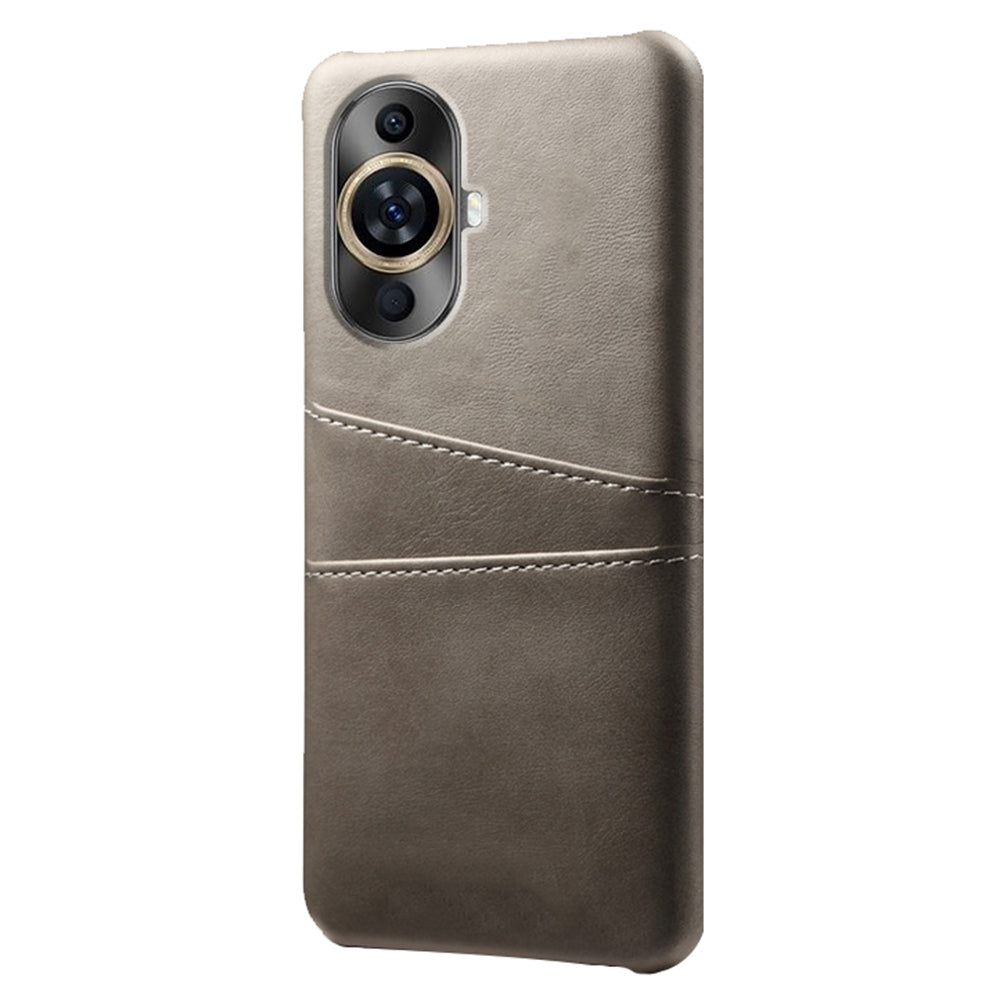 For Huawei nova 11 Dual Card Slots Phone Case Anti-Scratch PU Leather+PC Anti-scratch Phone Cover