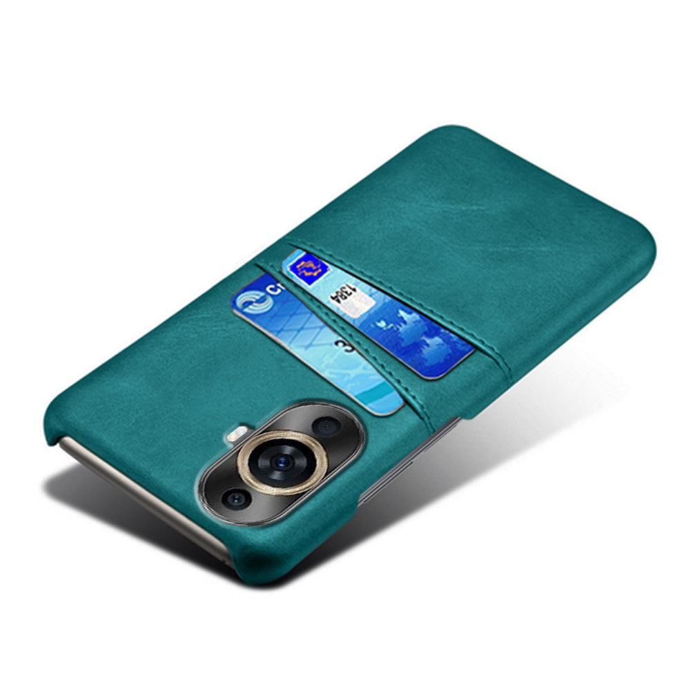 For Huawei nova 11 Dual Card Slots Phone Case Anti-Scratch PU Leather+PC Anti-scratch Phone Cover
