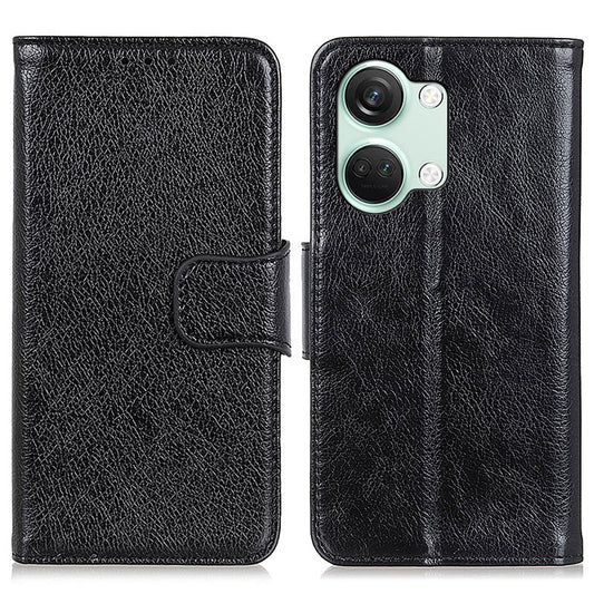 For OnePlus Nord 3 5G / Ace 2V Phone Case Nappa Texture Cover Stand Anti-fall Split Leather Wallet