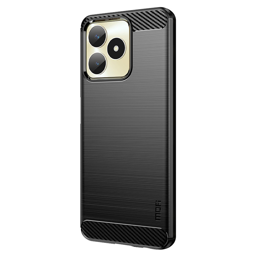 MOFI JK TPU Series-1 for Realme Narzo N53 4G / Realme C53 4G TPU Phone Case Brushed Carbon Fiber Phone Cover