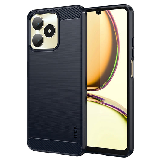 MOFI JK TPU Series-1 for Realme Narzo N53 4G / Realme C53 4G TPU Phone Case Brushed Carbon Fiber Phone Cover