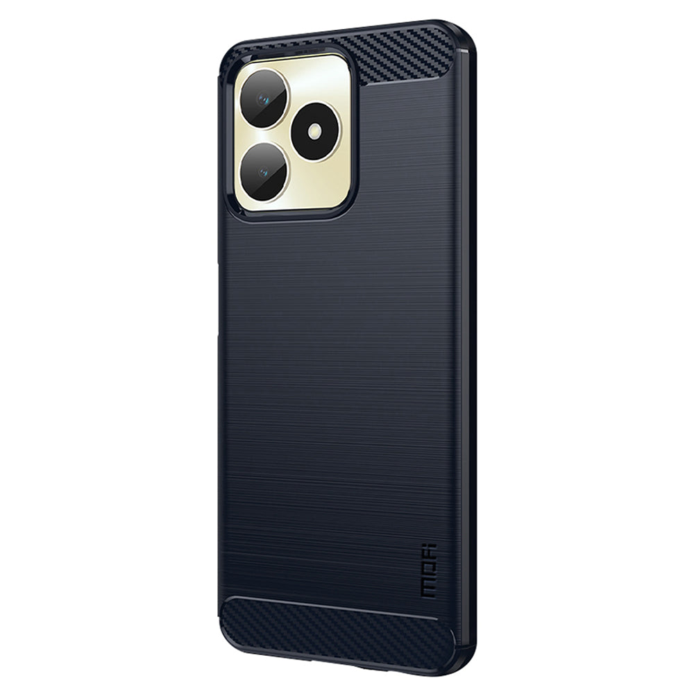 MOFI JK TPU Series-1 for Realme Narzo N53 4G / Realme C53 4G TPU Phone Case Brushed Carbon Fiber Phone Cover