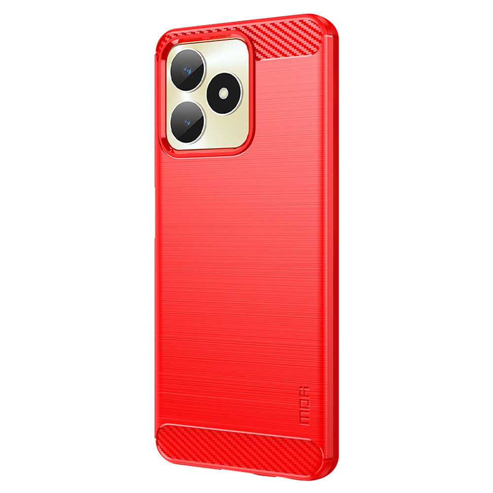 MOFI JK TPU Series-1 for Realme Narzo N53 4G / Realme C53 4G TPU Phone Case Brushed Carbon Fiber Phone Cover