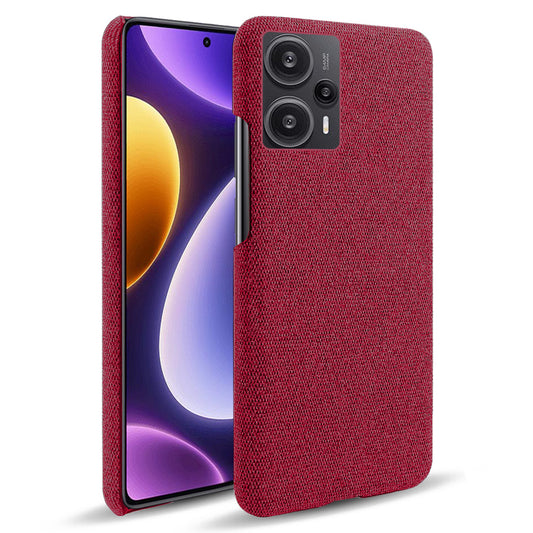 For Xiaomi Redmi Note 12 Turbo / Poco F5 5G Cloth+Hard PC Phone Case Anti-scracth Phone Cover