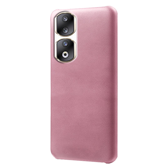 For Honor 90 Pro Calf Texture Phone Case PU Leather Coated PC Anti-scratch Cover