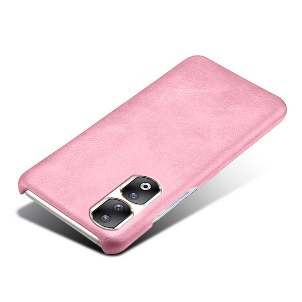For Honor 90 Pro Calf Texture Phone Case PU Leather Coated PC Anti-scratch Cover
