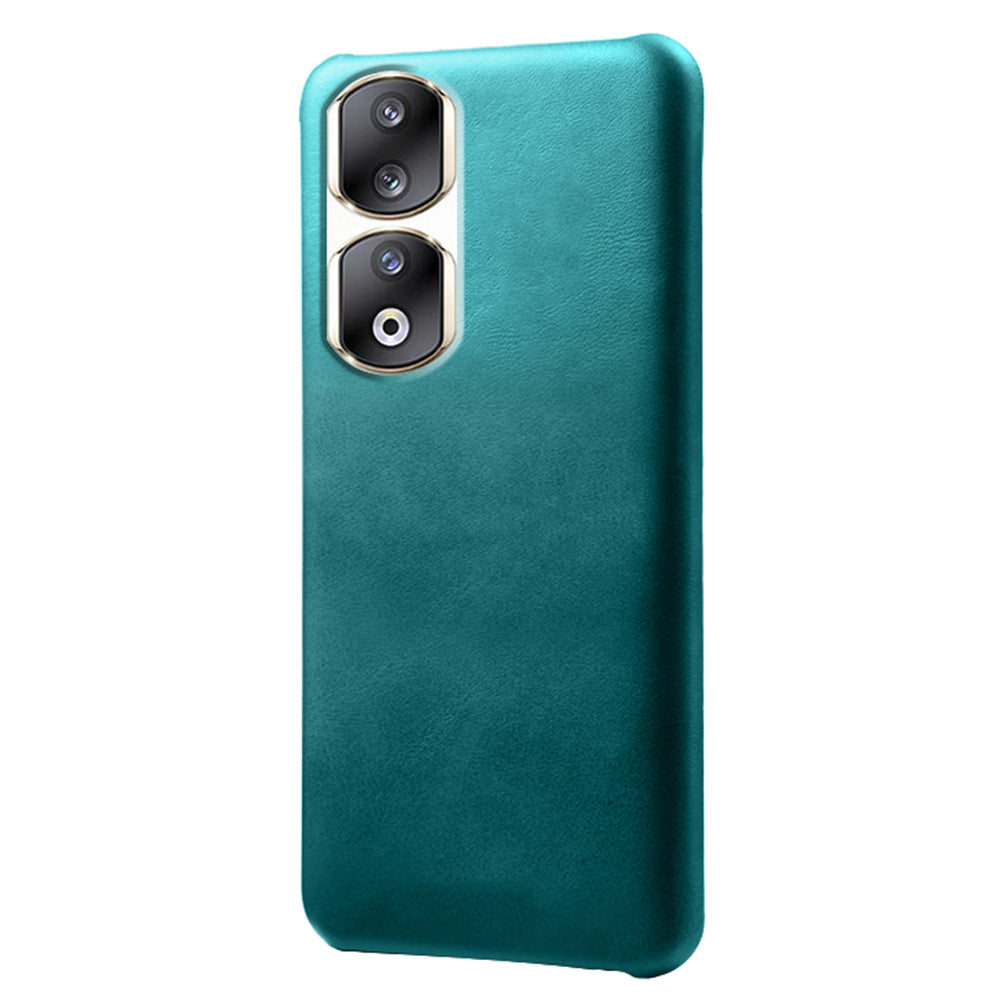 For Honor 90 Pro Calf Texture Phone Case PU Leather Coated PC Anti-scratch Cover