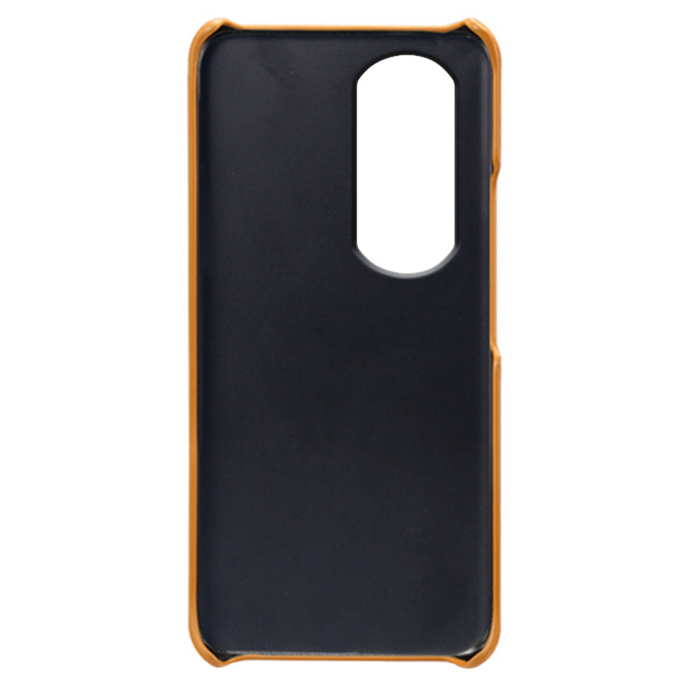 For Honor 90 Pro Dual Card Slots PU Leather Coated PC Case Anti-scratch Phone Cover