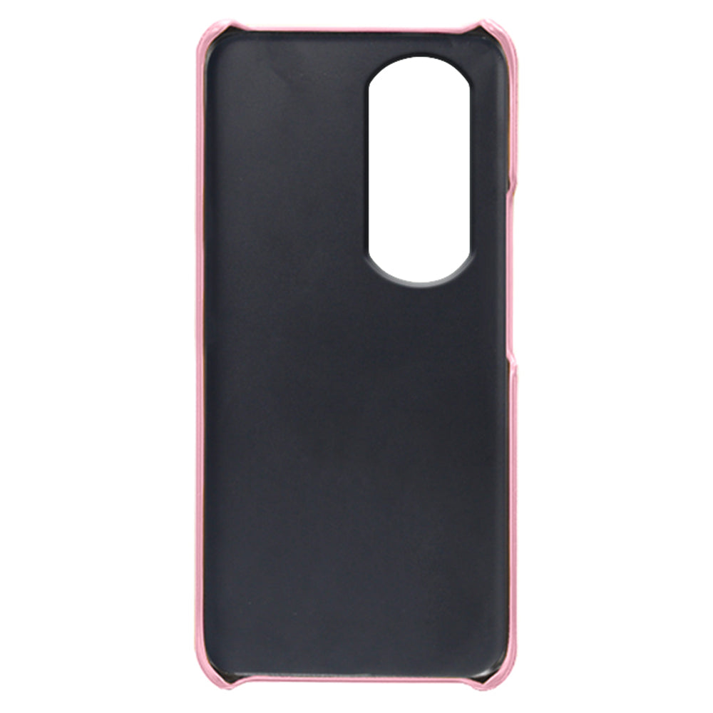 For Honor 90 Pro Dual Card Slots PU Leather Coated PC Case Anti-scratch Phone Cover