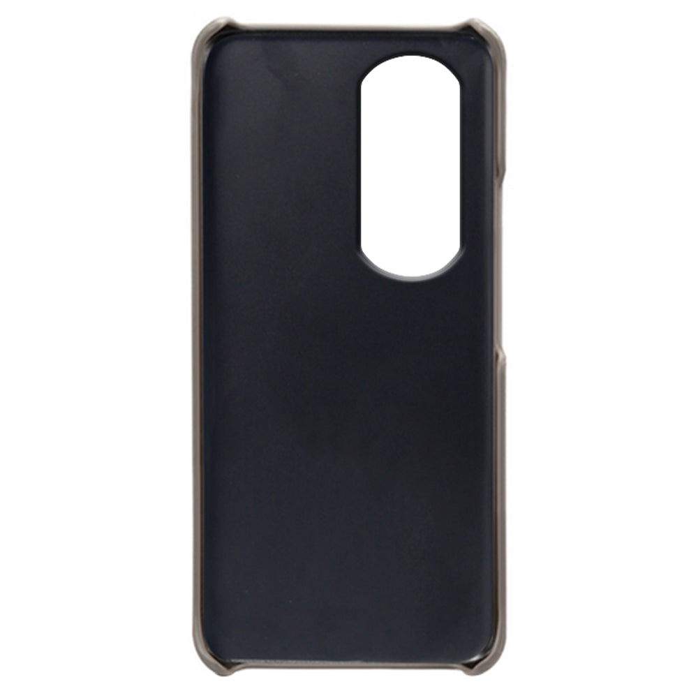 For Honor 90 Pro Dual Card Slots PU Leather Coated PC Case Anti-scratch Phone Cover