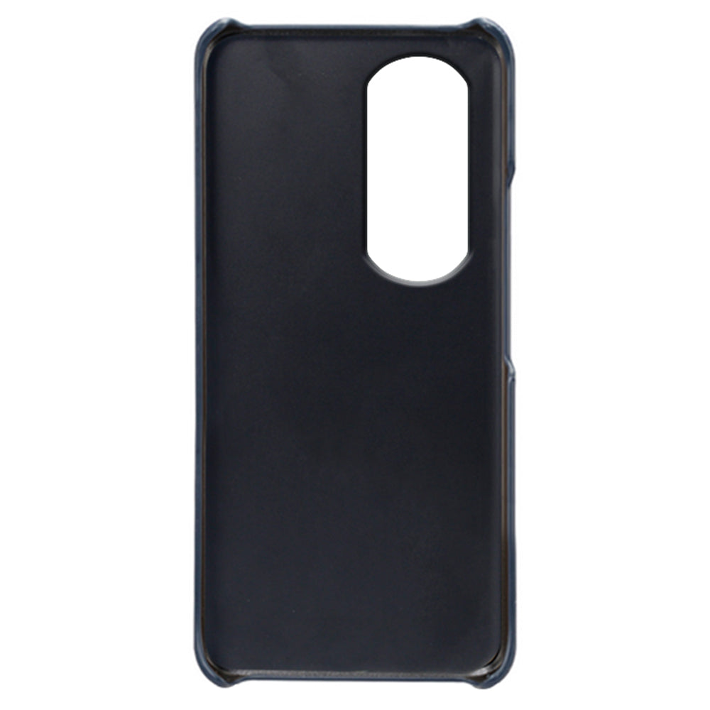 For Honor 90 Pro Dual Card Slots PU Leather Coated PC Case Anti-scratch Phone Cover