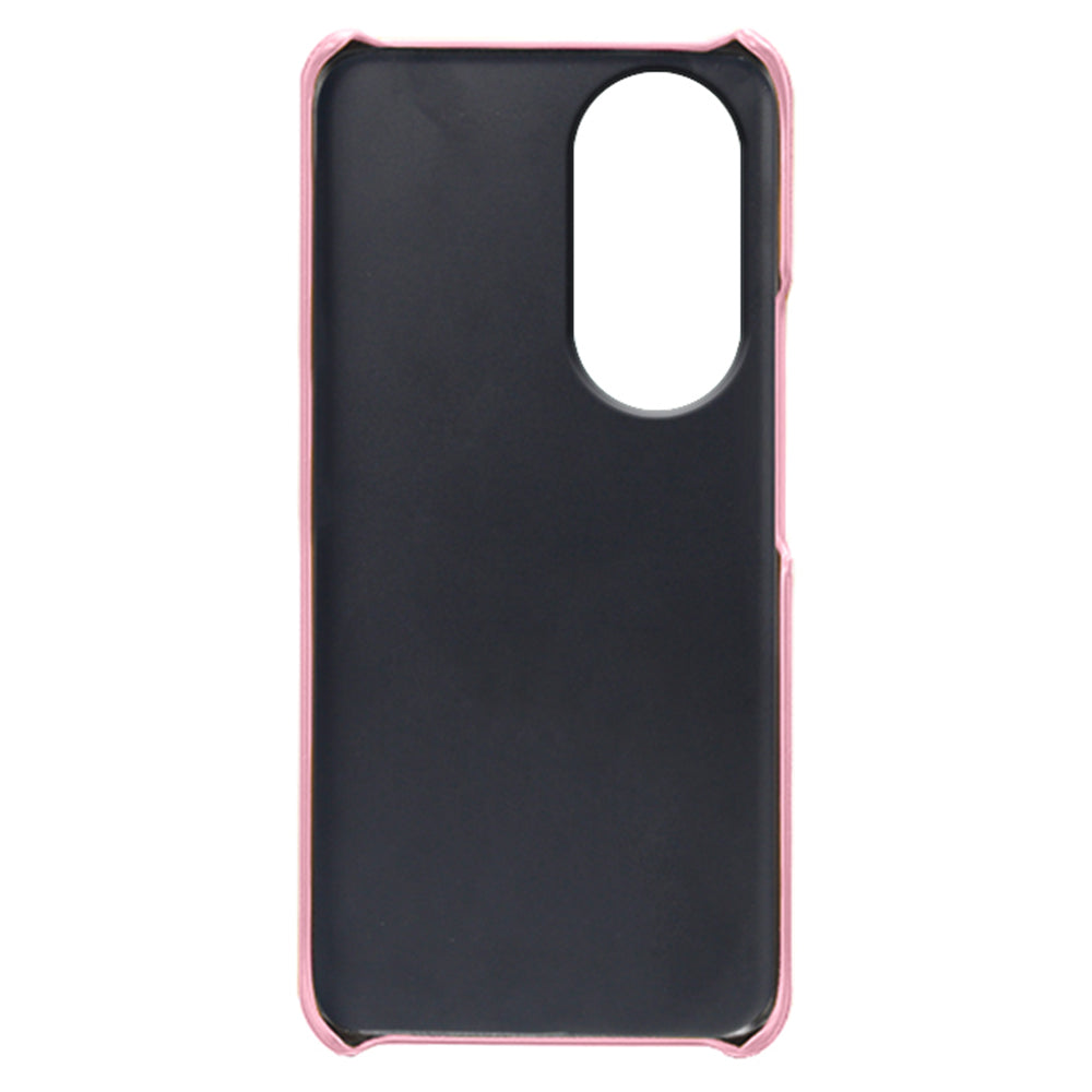 For Honor 90 PU Leather Coated Hard PC Cover Calf Texture Shockproof Phone Case