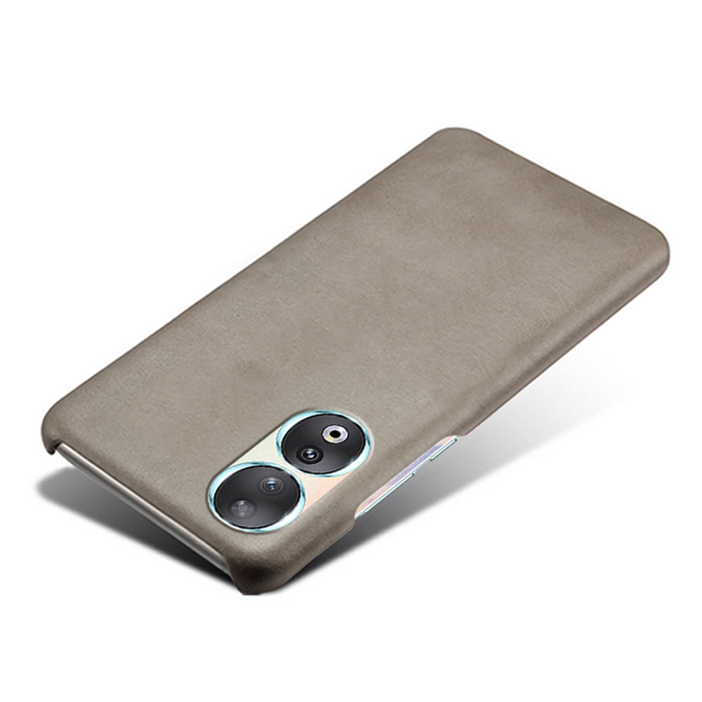 For Honor 90 PU Leather Coated Hard PC Cover Calf Texture Shockproof Phone Case