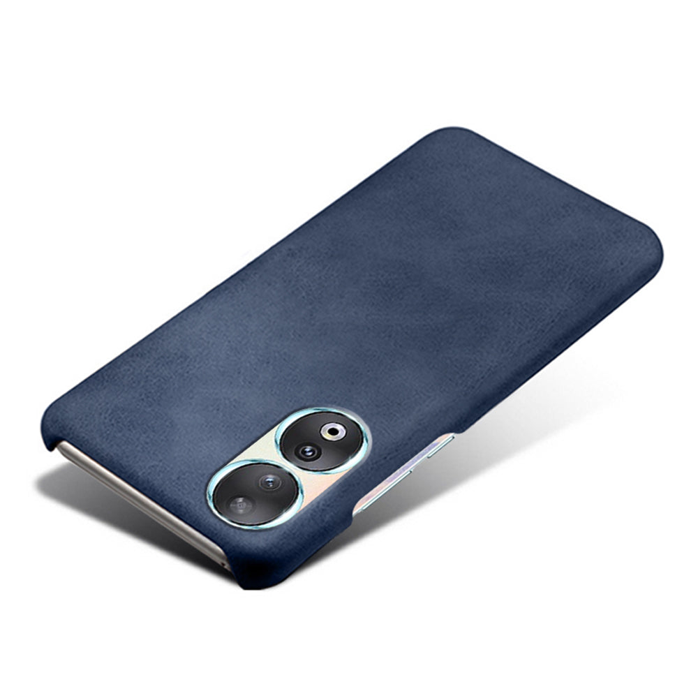 For Honor 90 PU Leather Coated Hard PC Cover Calf Texture Shockproof Phone Case