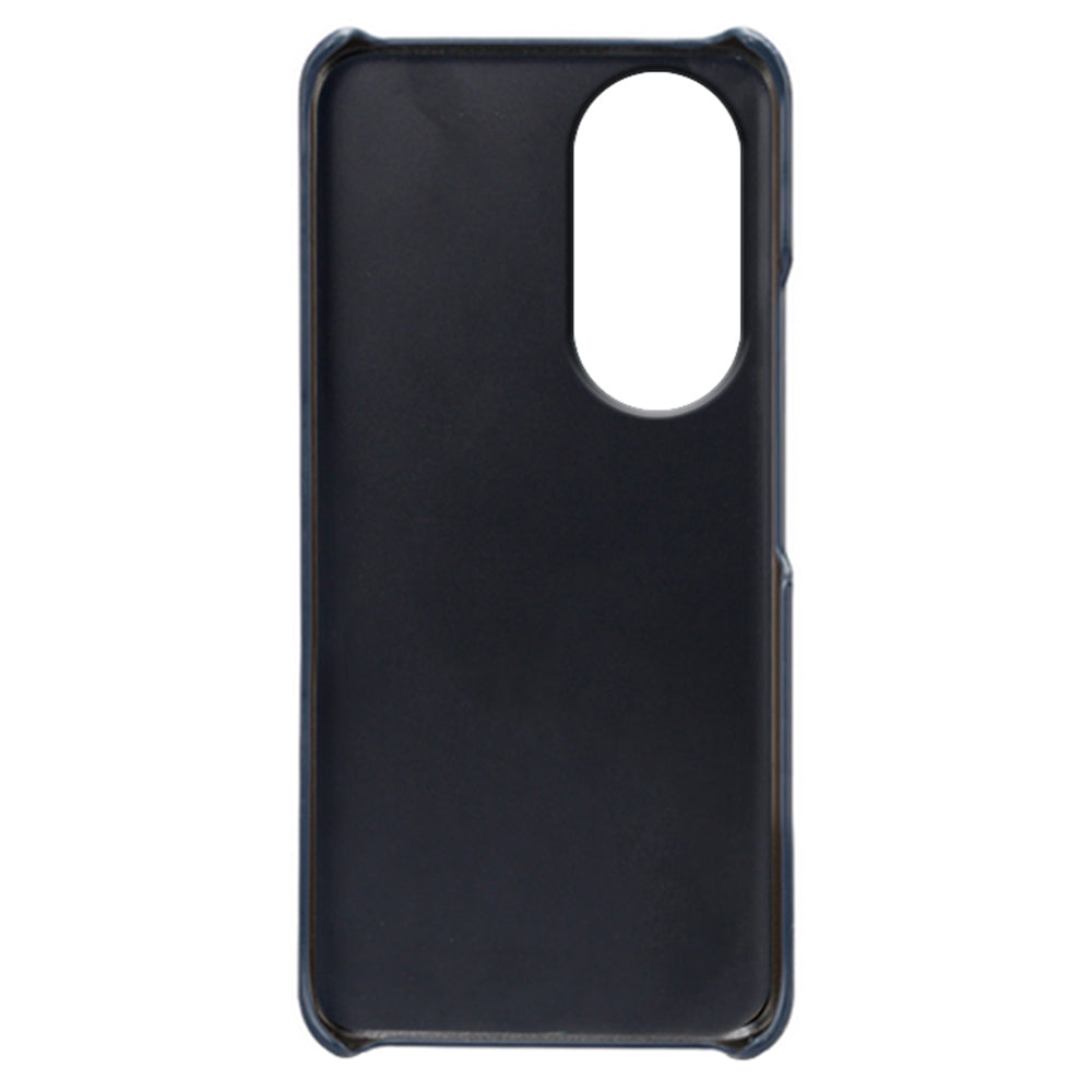 For Honor 90 PU Leather Coated Hard PC Cover Calf Texture Shockproof Phone Case
