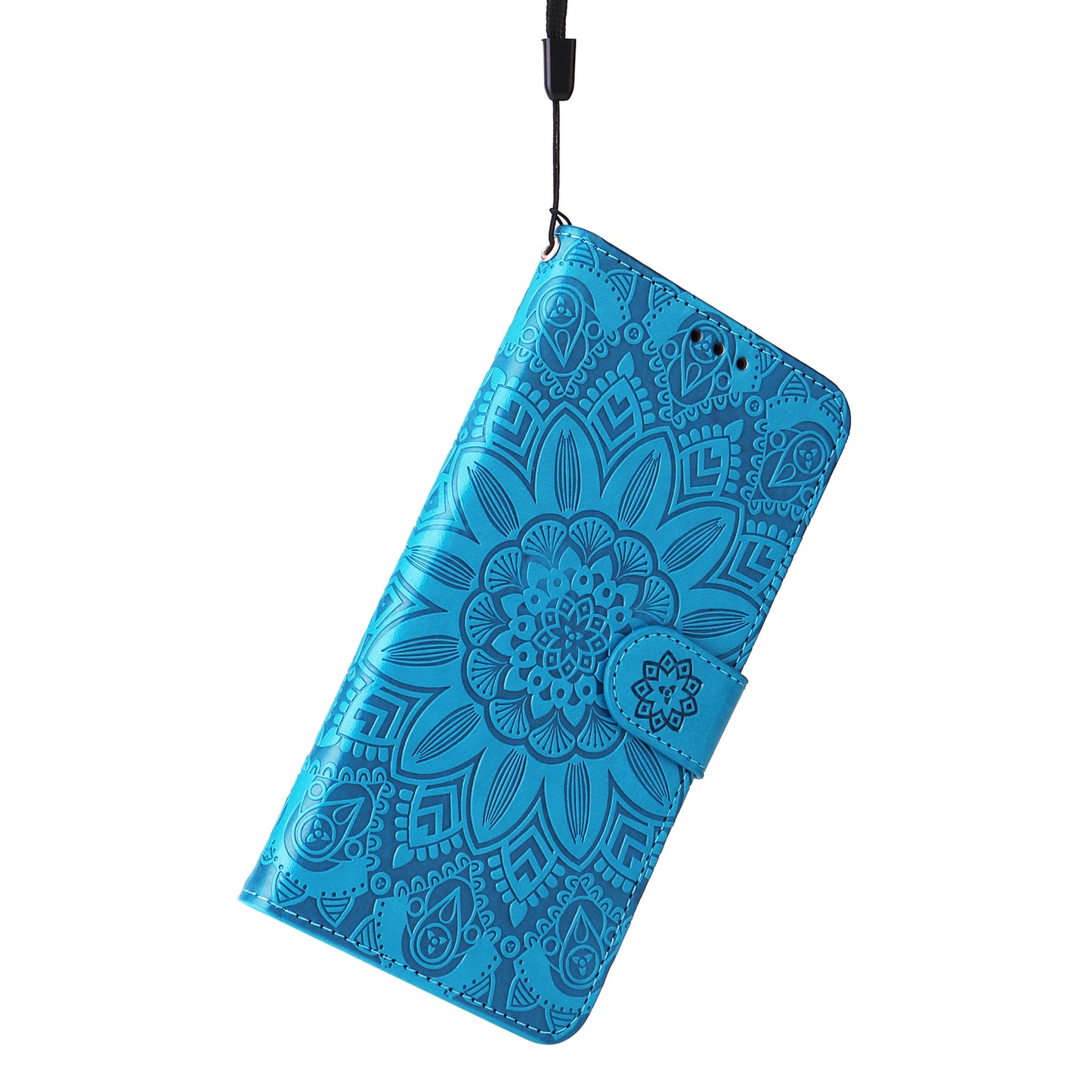 For Huawei Nova 11i / Maimang 20 / Enjoy 60 Pro Sunflower Imprinted Stand PU Leather Cover Wallet Case