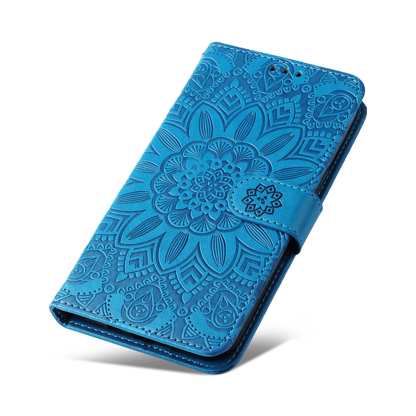 For Huawei Nova 11i / Maimang 20 / Enjoy 60 Pro Sunflower Imprinted Stand PU Leather Cover Wallet Case