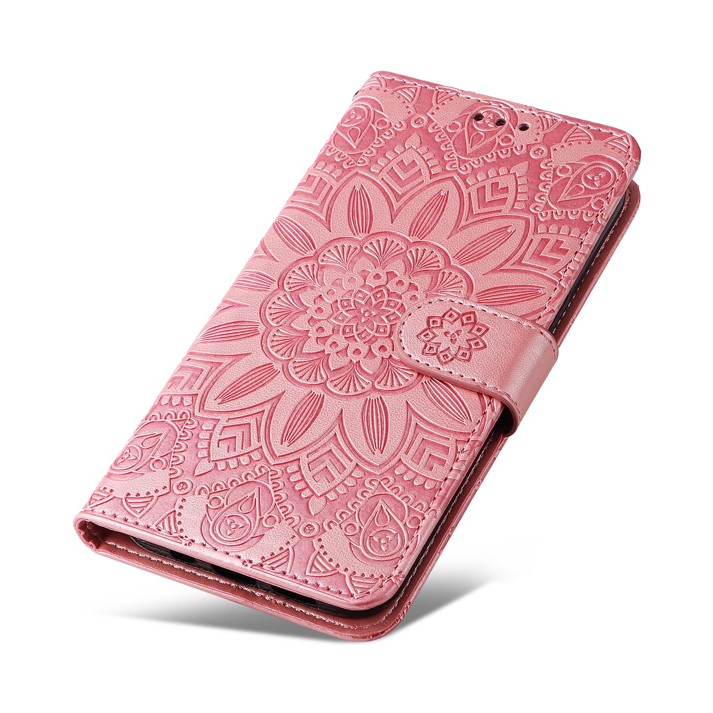 For Huawei Nova 11i / Maimang 20 / Enjoy 60 Pro Sunflower Imprinted Stand PU Leather Cover Wallet Case