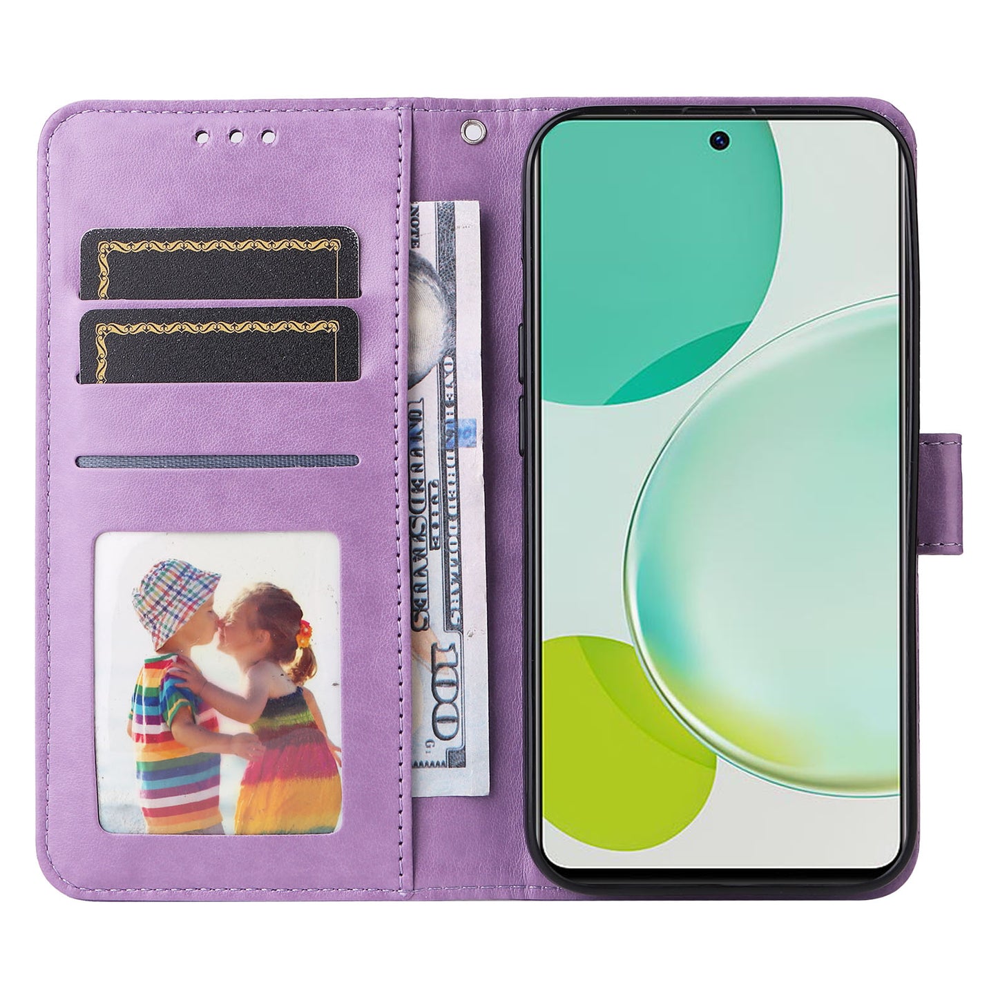 For Huawei Nova 11i / Maimang 20 / Enjoy 60 Pro Sunflower Imprinted Stand PU Leather Cover Wallet Case