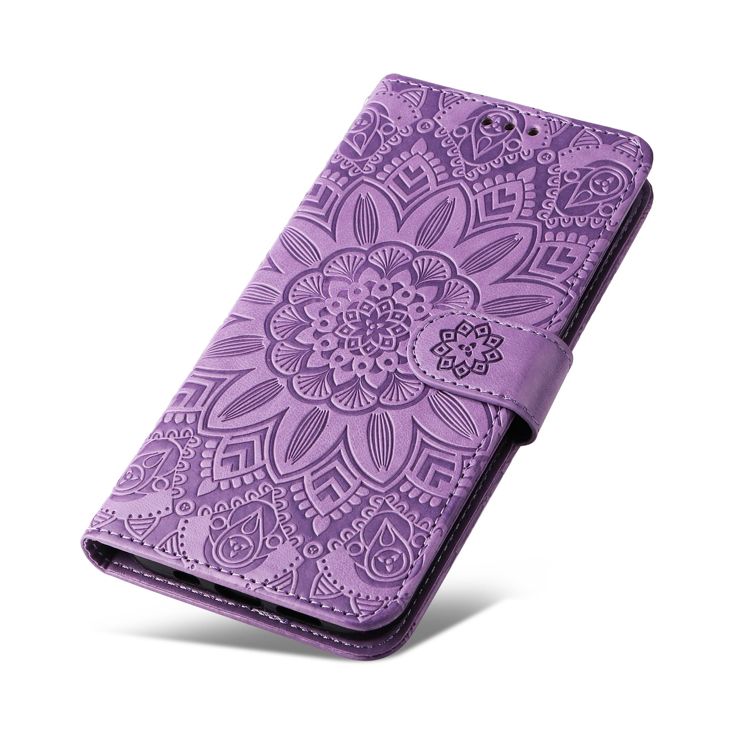 For Huawei Nova 11i / Maimang 20 / Enjoy 60 Pro Sunflower Imprinted Stand PU Leather Cover Wallet Case