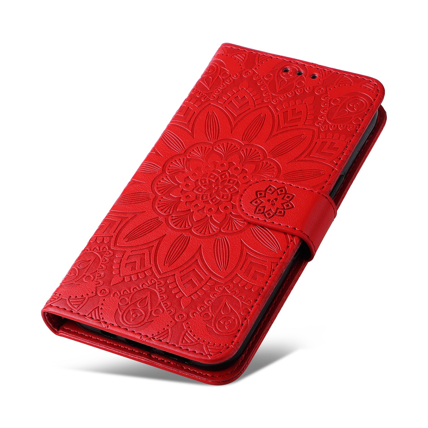 For Huawei Nova 11i / Maimang 20 / Enjoy 60 Pro Sunflower Imprinted Stand PU Leather Cover Wallet Case