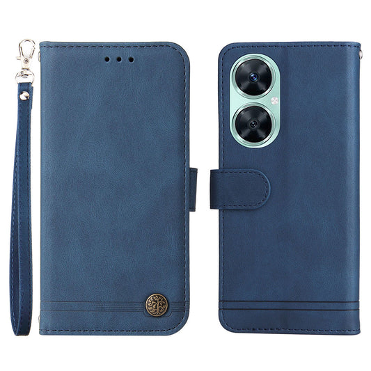 For Huawei Nova 11i / Maimang 20 / Enjoy 60 Pro Wallet Phone Case Imprinted Lines Leather Stand Cover