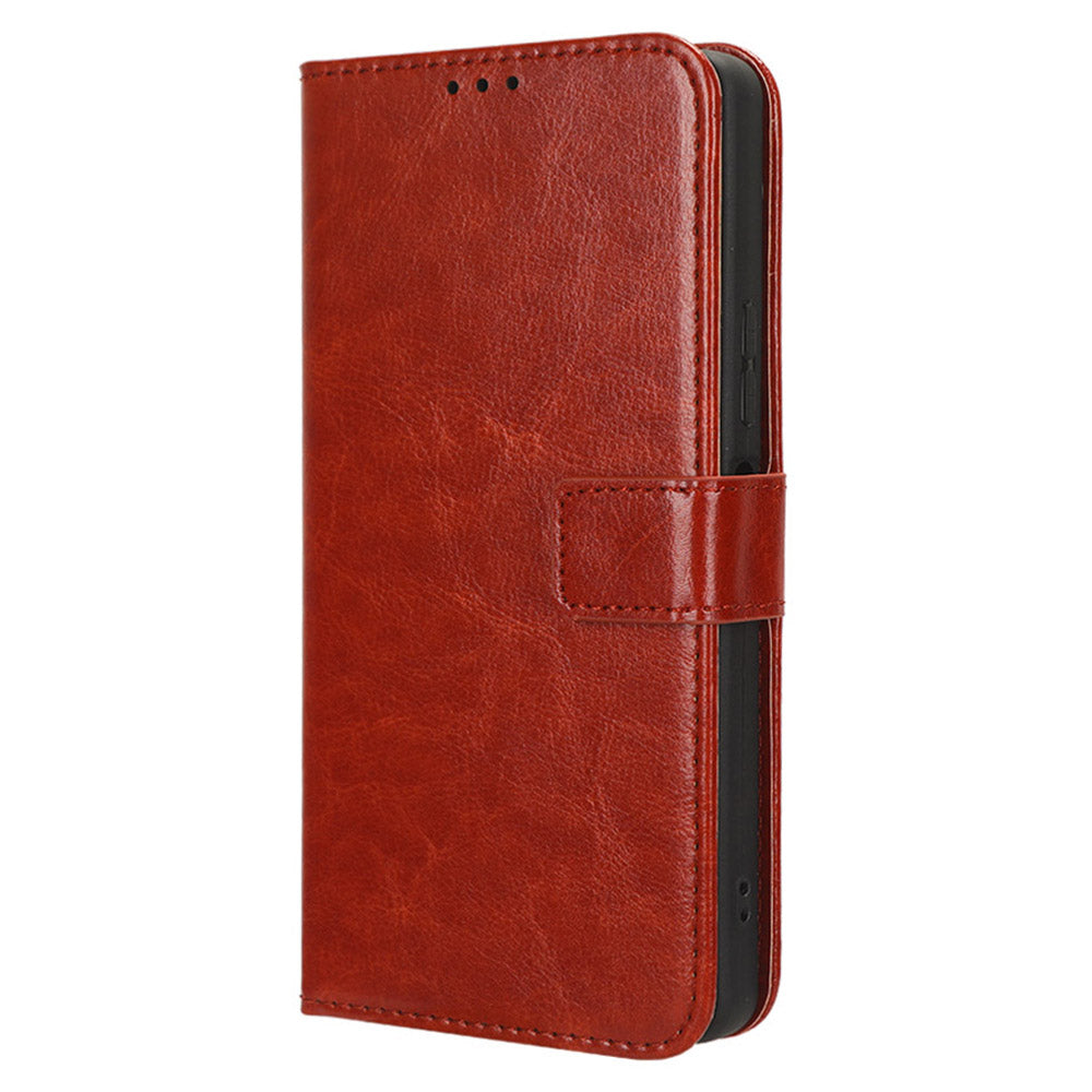 For Infinix Note 30 Pro 4G X678B Crazy Horse Texture Leather Case Anti-drop Phone Cover with Wallet Stand