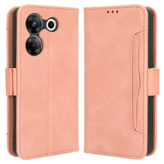 Leather Phone Case for Tecno Camon 20 Pro 5G CK8n, Wallet Stand Protective Cover with Multiple Card Slots